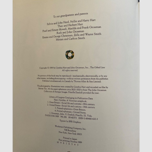 A Victorian Scrapbook Cynthia Hart Book - Picture 9 of 9